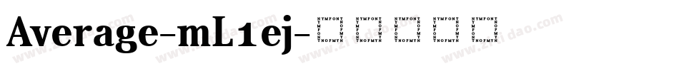 Average-mL1ej字体转换
