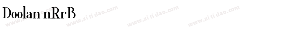 Doolan-nRrB4字体转换