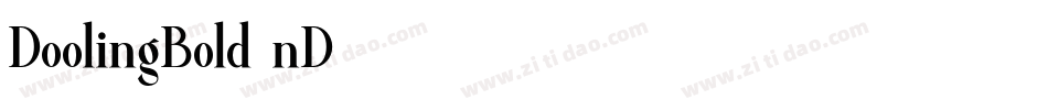 DoolingBold-6nD字体转换