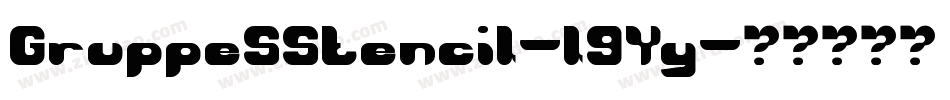 GruppeSStencil-l9Yy字体转换