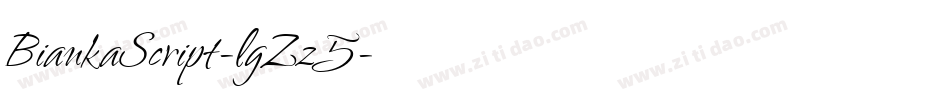 BiankaScript-lgZz5字体转换