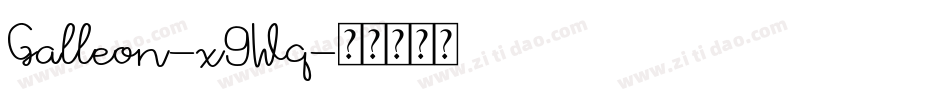 Galleon-x9Wq字体转换