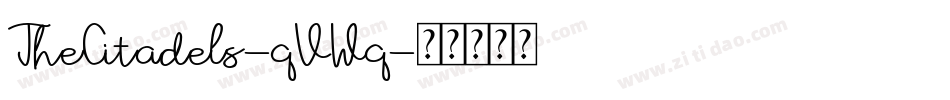 TheCitadels-qVWq字体转换