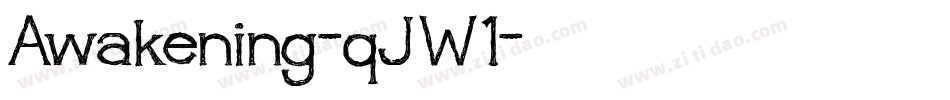Awakening-qJW1字体转换