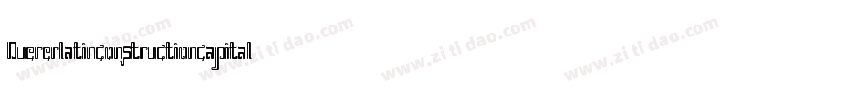 Duererlatinconstructioncapitals-jrXy字体转换