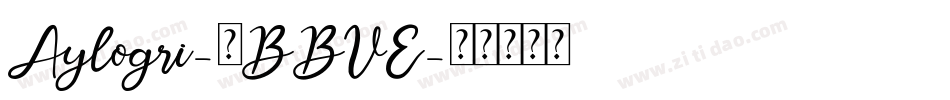 Aylogri-7BBVE字体转换