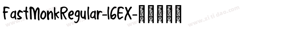 FastMonkRegular-l6EX字体转换