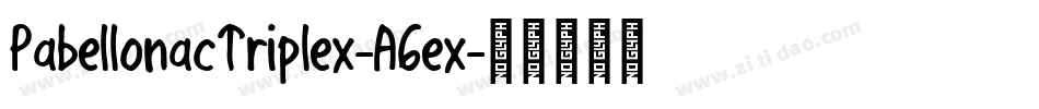 PabellonacTriplex-A6ex字体转换
