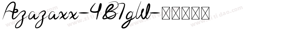 Azazaxx-4B7gW字体转换