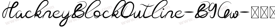 HackneyBlockOutline-B9Gw字体转换
