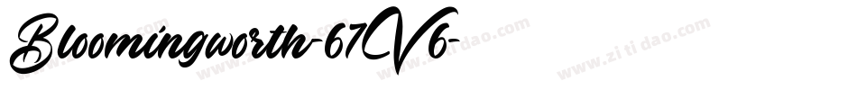 Bloomingworth-67V6字体转换