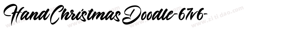 HandChristmasDoodle-67v6字体转换