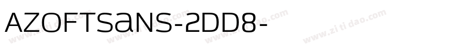 Azoftsans-2DD8字体转换
