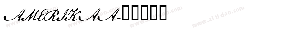 AMERIKAA字体转换