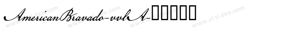 AmericanBravado-vvlA字体转换
