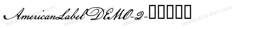 AmericanLabelDEMO-2字体转换