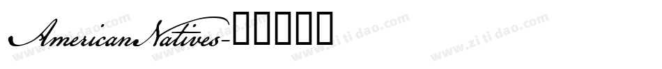 AmericanNatives字体转换