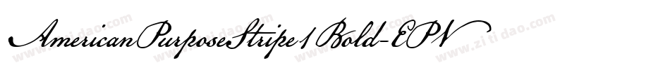 AmericanPurposeStripe1Bold-EPVW字体转换