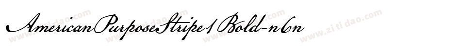 AmericanPurposeStripe1Bold-n6nM字体转换
