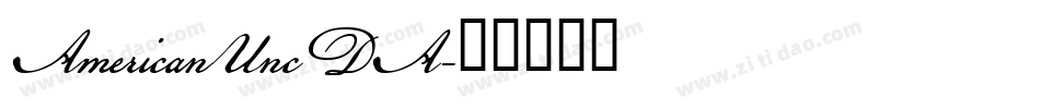 AmericanUncDA字体转换