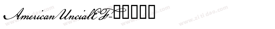 AmericanUncialEF字体转换