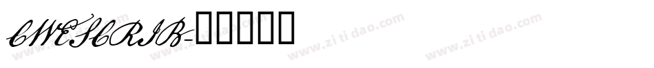 CWESCRIB字体转换