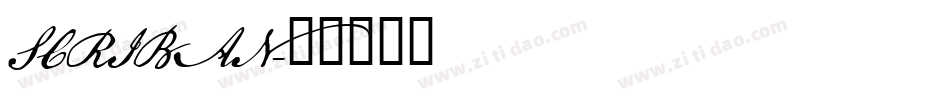 SCRIBAN字体转换