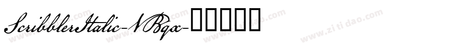 ScribblerItalic-VBqx字体转换