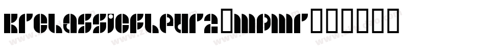 KrClassicFleur2-MpMr字体转换
