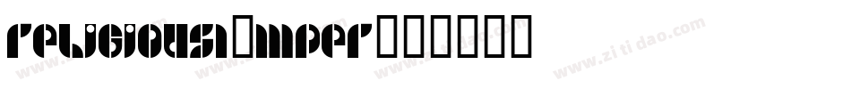 Religious1-MpEr字体转换