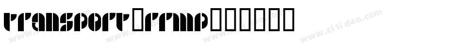 Transport-rrMp字体转换