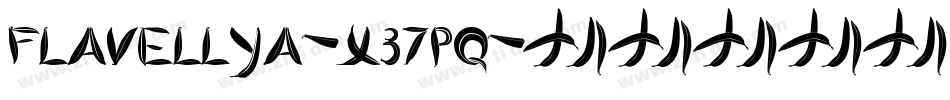 Flavellya-x37Pq字体转换