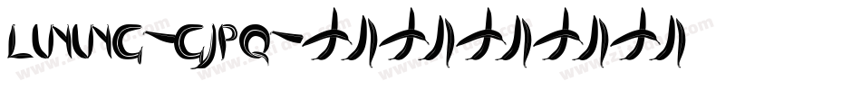 Lining-gJPq字体转换
