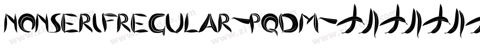 NonserifRegular-PqDm字体转换