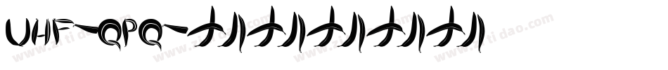 Uhf-qPq字体转换