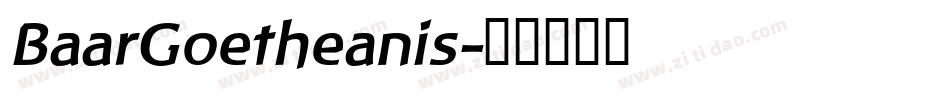 BaarGoetheanis字体转换