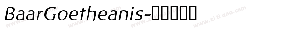 BaarGoetheanis字体转换