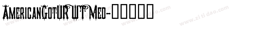 AmericanGotURWTMed字体转换