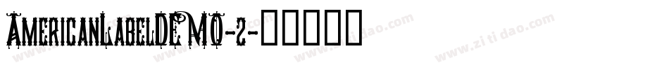 AmericanLabelDEMO-2字体转换