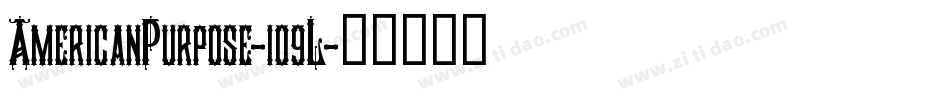 AmericanPurpose-109L字体转换