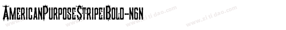 AmericanPurposeStripe1Bold-n6nM字体转换