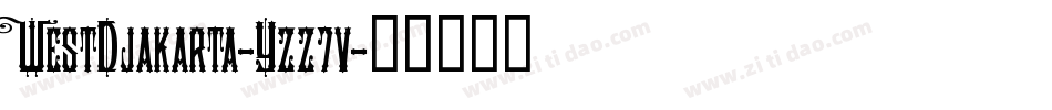 WestDjakarta-Yzz7v字体转换