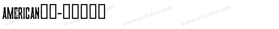 american字体字体转换