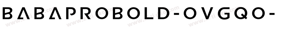 BabaproBold-OVGqO字体转换