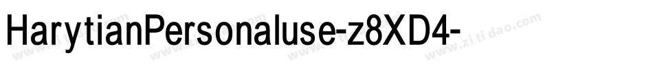 HarytianPersonaluse-z8XD4字体转换