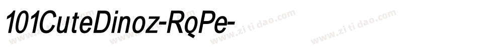101CuteDinoz-RqPe字体转换