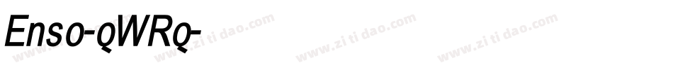 Enso-qWRq字体转换