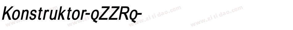 Konstruktor-qZZRq字体转换 Konstruktor-qZZRq字体转换