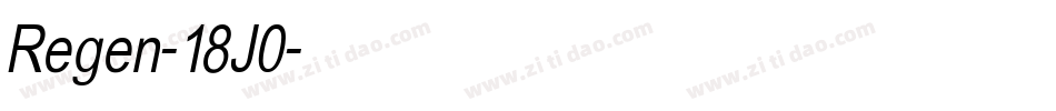 Regen-18J0字体转换