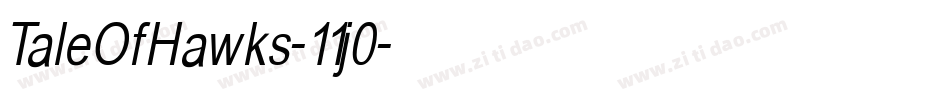 TaleOfHawks-11j0字体转换